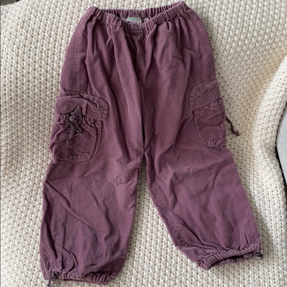 Dusty rose velour pants from Bonpoint